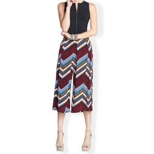 NWT ASTR Pleated Gaucho Printed Pants